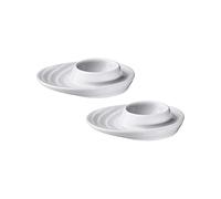 Kuchenprofi 0750828202 Egg Cups, Set of 2 Made from Hard Porcelain,White,3.5-Inch by 4-Inch
