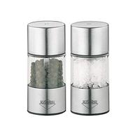 KuchenProfi Salt and Pepper Set, Stainless Steel Acrylic, 3.4" x 1.5"
