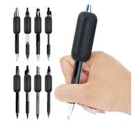 kuchisity 8 Pack Weighted Pencil Grips, 1oz Handwriting Aid for Children Elderly or Special Needs Weighted Pencil Holder Improves Penmanship for Autism, Tremors, ADHD, Dyspraxia for Classroom