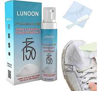 Kuchli Fz150 Shoe Cleaner Kit, Foamzone 150 Sneaker Cleaning Kit, 100ml White Shoes Cleaner with Brush and Cloth for Stains and Yellow Edges Removal (1pcs)