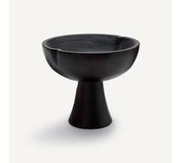 Kuchoma Burnt Mahogany Dish On Stand Black