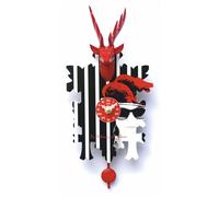 Kuckulino Black Forest Clock with quartz movement and cuckoo chime