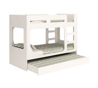 KUDL HOME Bunk Bed POD With Pullout Underbed White | Size: Single KUDL HOME White Single
