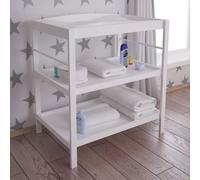 kudl kids wooden changing table in white