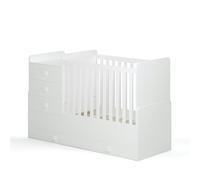 Kudl 1200 Combi Cotbed White, White