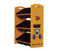 KIDSAW JCB 9 Bin Storage Unit, Yellow