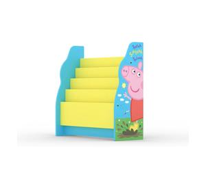 Kudlhome Peppa Pig Sling Bookcase, Blue/Yellow - Blue/Yellow