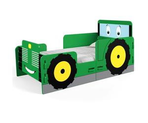 Kudlhome Tractor Toddler Bed, Green - Junior - MDF - Green
