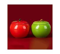 KUDLI Elegant Apple ashtray ceramic desktop with lid cigarette ashtray indoor windbreak portable ash tray car home bar office ornament easy to use