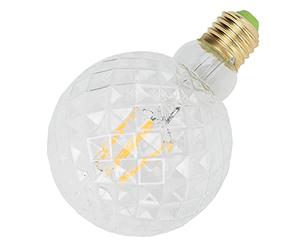 Kudoo Globe Light Bulbs, Crystal LED Decorative Bulb 220V, Lighting Bulb Crystal Lamps and Lanterns to Decorate Bulb Faceted Globe Light Bulb for Hall chandeliers/Table Lamps/Wall Lamps (transparent)