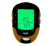Kudoo GPS Electronic Altimeter, Portable Multifunction Handheld Device, Temperature Humidity Altitude Meter Barometer Compass With Flashlight Function IPX4 Grade Waterproof for Hiking Surveying