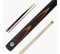 KUDOS Classic Range 48 Inch Junior Kids 2 Piece Traditional Ash Centre Jointed Snooker Pool Cue with 9.5mm Tip 15-16oz (Orange Flame)