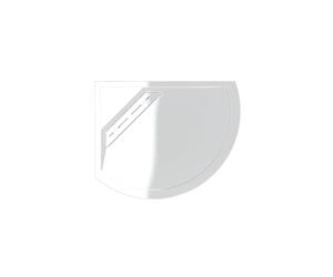 Kudos Connect 2 Curved Offset Quadrant Shower Tray 1000mm x 800mm Left Handed White Handing: Left Handed