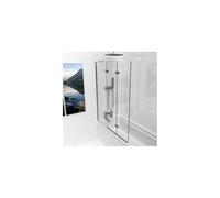 Kudos Inspire 3 Panel In-Fold Bath Screen 1500mm x 1250mm Left Hand Chrome Handing: Left Handed