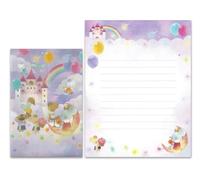 KUDOS.JP Cute Kawaii Japanese Character Rat Stationery Letter Writing Paper with 10 Writing Papers and 5 Envelopes Gift Set for Teen, Girls, Kids