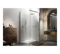 Kudos Pinnacle8 Shower Side Panel for Centre Folding Doors 1200mm Chrome Please Select Size: 1200mm