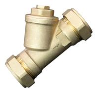 Kudos-Trading - 28mm Magnetic Y Strainer Brass Compression Stainelss Steel Mesh Filter Anti Leak Design Ideal for Home Central Heating Systems & Radiators Durable Brass Construction Energy Saving