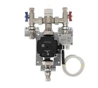 Kudos-Trading Water Underfloor Heating Manifold Kit - Easy Install, Durable Brass Components, Universal Compatibility, for Radiant Heating Systems, Includes Valves & Connectors (1 Port Kit)