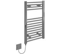 Kudox 150W Straight Electric Towel Rail 400x700mm, Chrome - KTR150STR4X7C - 429285