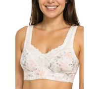 Kudreshov Lingerie Women's Amelia Minimiser Bra without Underwire, Comfortable Cotton Underwear with Wide Straps, Non-Wired Comfort for Large Breasts with Strong Hold, pink, 48 C