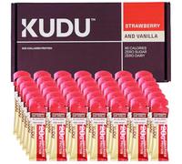 Kudu Liquid Collagen - Bovine, Hydrolyzed Collagen Supplements for Women and Men - 20g Protein - Tablet and Powder Alternative, Joint Care, Fitness, Beauty - Strawberry & Vanilla - 42 x 63g Sachets