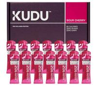 Kudu Liquid Collagen - Bovine, Hydrolyzed Collagen Supplements for Women and Men - 20g Protein - Tablet and Powder Alternative, Joint Care, Fitness, Beauty - Sour Cherry - 14 x 63g Sachets