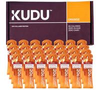 Kudu Liquid Collagen - Bovine, Hydrolyzed Collagen Supplements for Women and Men - 20g Protein - Tablet and Powder Alternative, Joint Care, Fitness, Beauty - Orange - 28 x 63g Sachets