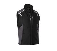 KÜBLER Workwear KÜBLER WEATHER BODYFORCE Softshell Vest, Black, Size M, Unisex Blended Fabric, Functional Softshell Vest