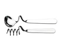 Küchenheld Honey & Jam Spoon Set of 2 - Stainless Steel Spoon with Honey Spiral & Jam Spoon - Rustproof, Dishwasher Safe, with Hanging Hook for Glass & Cups