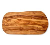 Küchenmaster Olive Wood Chopping Board in Natural Cut (42-44 cm), Serving Board, Steak Board, Wooden Board, Hygienic Antipasti Board, Snack Board, Bread Board