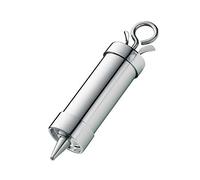 Küchenprofi 0805602800 Piping Syringe Professional 24 cm with 7 Nozzles Stainless Steel with Bayonet Closure 200 ml Capacity, Silver