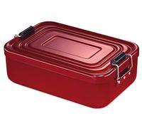 Kitchen Pro Lunchbox Large Aluminum in the Color Red 23x15x7cm