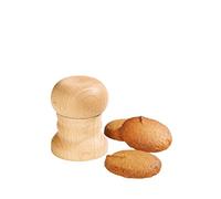 Küchenprofi Bake, Gingerbread Shaper, Diameter 5 cm, untreated Beech Wood, 7 x 7 x 10 cm, Gingerbread Bell, Easy Dough Release, for Small Pastries
