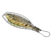 Küchenprofi K1066082800 11.75" x 4.75" Stainless Steel BBQ Fish Basket, Silver
