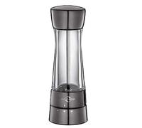 Küchenprofi Monaco Acrylic/Stainless Steel Salt or Pepper Mill, Gunmetal Gray, 2.5" x 5.5"H