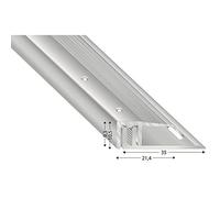 Kügele STS21 S 100 Floor End Profile 100 cm Silver Anodised for Floors 7-15 mm