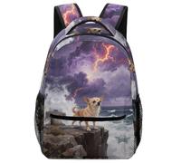 KUEhhhr Bulldog Mascot Art Themed School Bag Animal - Shock-Absorbent Base & Book Protection