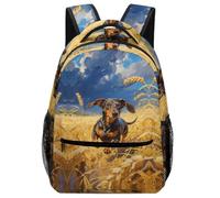 KUEhhhr Bulldog Mascot Art Themed School Bag Animal - Shock-Absorbent Base & Book Protection