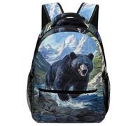 KUEhhhr Crocodile Reptile Art Animal Backpack for Children - Lightweight Carry + Dual Side Pockets