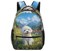 KUEhhhr Forest Spirit God Art Animal Kids Backpack - Adjustable Straps & Dual Mesh Organisers