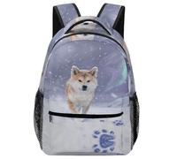 KUEhhhr French Bulldog Pet Art Themed Kids Backpack Animal - Adjustable Straps & Emergency Whistle Included