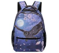 KUEhhhr French Bulldog Pet Art Themed Kids Backpack Animal - Adjustable Straps & Emergency Whistle Included