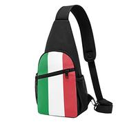 KUEhhhr Small Sling Backpacks Italy Flag Printed Crossbody Shoulder Bag Chest Pack for Men