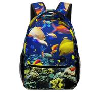 KUEhhhr Study Ready Animal Backpack Forest Spirit God Art - Notebook Organiser + Pencil Loops