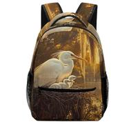 KUEhhhr Study Ready Animal Backpack Forest Spirit God Art - Notebook Organiser + Pencil Loops