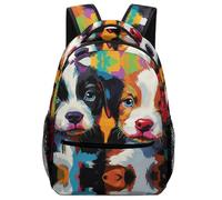 KUEhhhr Study Ready Animal Backpack Forest Spirit God Art - Notebook Organiser + Pencil Loops