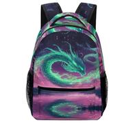 KUEhhhr Study Ready Animal Backpack Forest Spirit God Art - Notebook Organiser + Pencil Loops