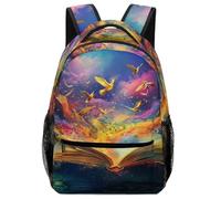 KUEhhhr Versatile Children's Backpack Mythology - Chinese Mythical Kunpeng Print for School/Travel/Daycare