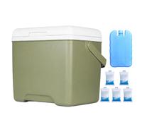 Kühlbox - Tragbare Isolierbox - Thermische Auto Küh.lbox | 28cm Pu Behälter Mit Griff Und Eisbox 48h Kaltkonservierung Für Lebensmittel Getränke Ideal Beim Angeln Reisen Wandern Oder Camping Im Freien