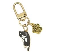 Kuehssn Cartoon Cat Keychain,Cute Kitten Keychain - Exquisite Adorable Cat Keyring, Funny Cartoon Kitten Aesthetic Keyring, Cat Kitten Pets Charm Pendants for Men, Women